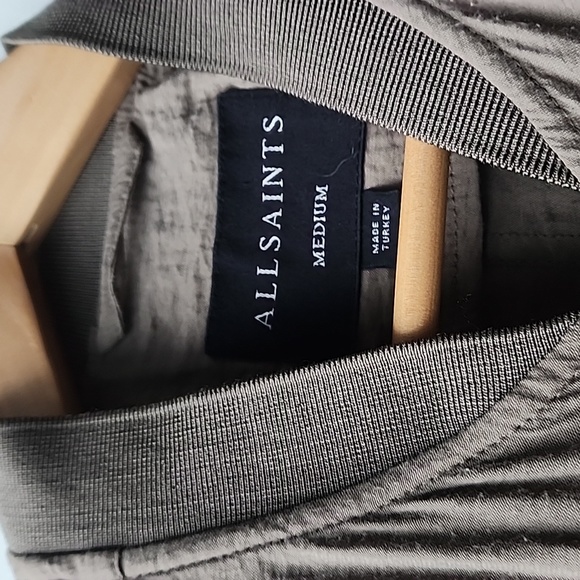 All Saints Ellis Parka Duster Bomber Long Jacket Coat - Picture 3 of 11